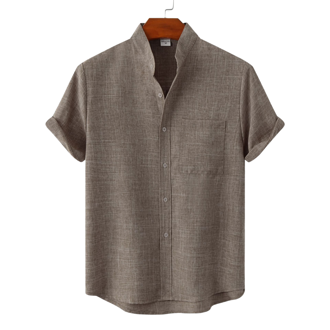 DARROW – MANDARIN COLLAR SHIRT